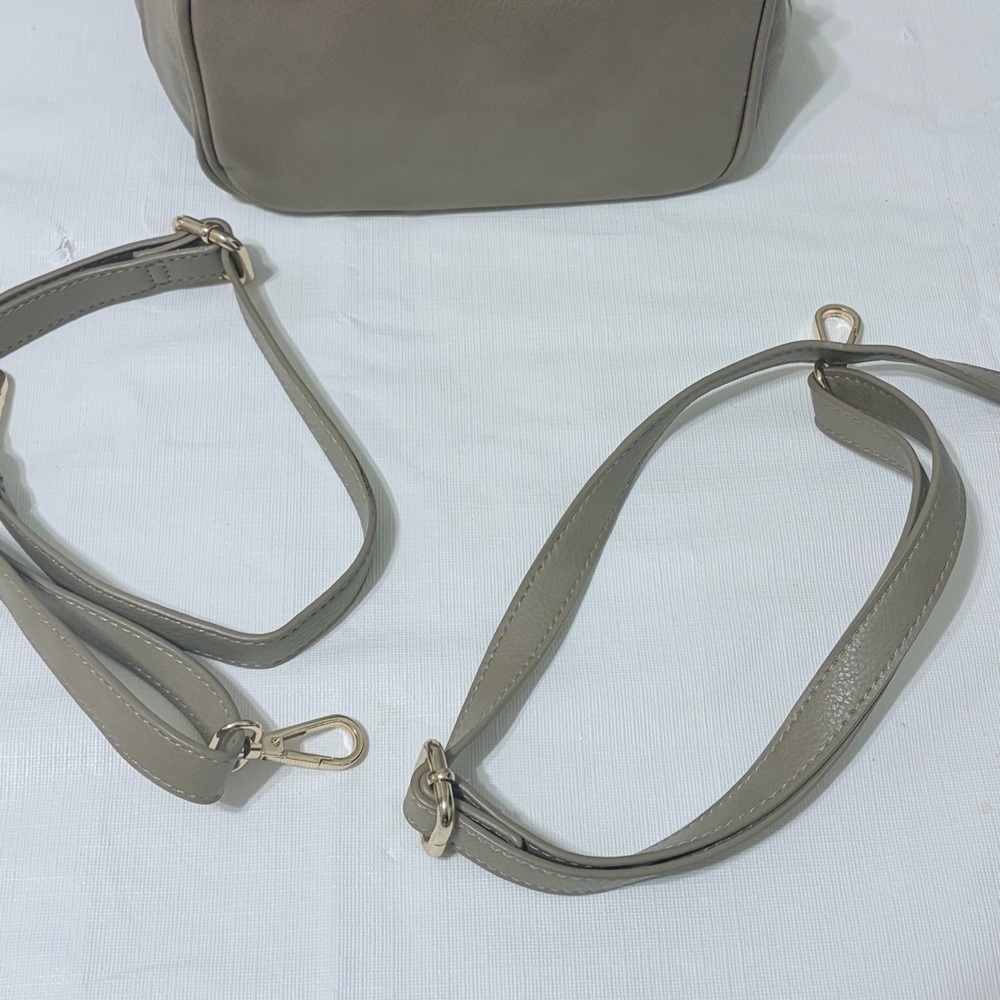 bebe Taupe Backpack with Gold Studs - Picture 9 of 11